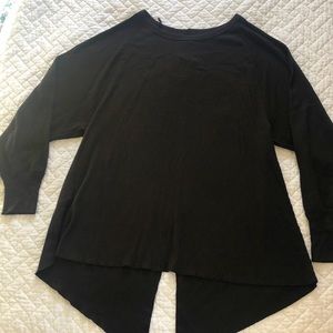 Free people women top black size medium.
